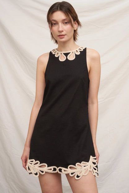 Lucia Crochet Trim Dress