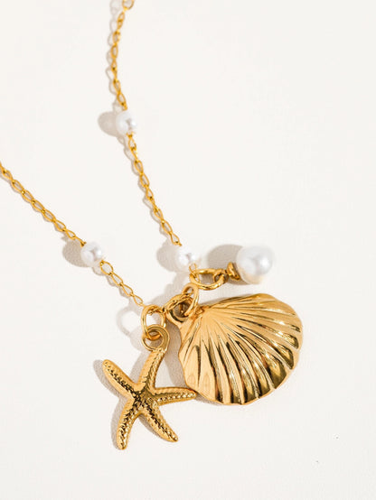 Shell + Star Necklace