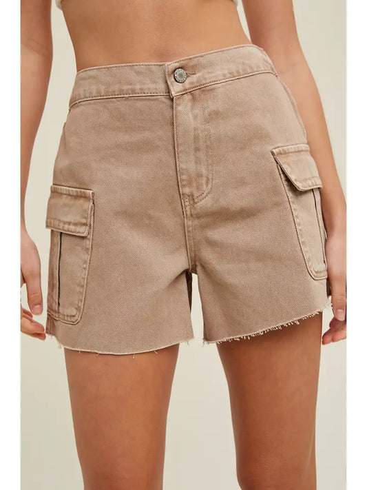 Mocha Cargo Shorts