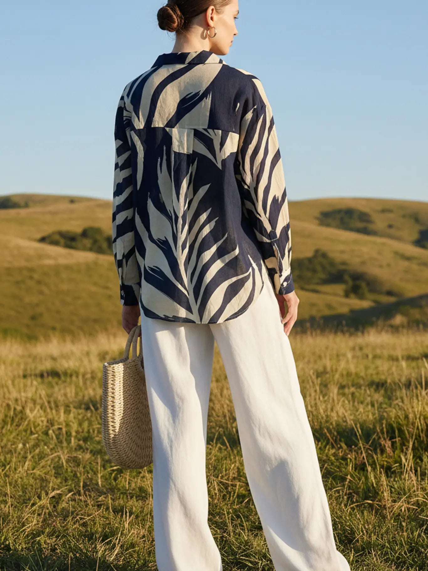 Dasha Leaf print Blouse