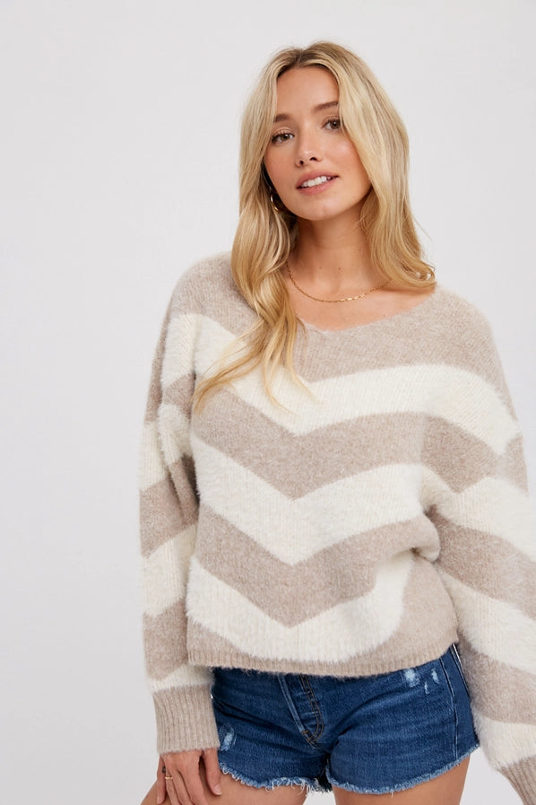 Chevron Cozy Sweater