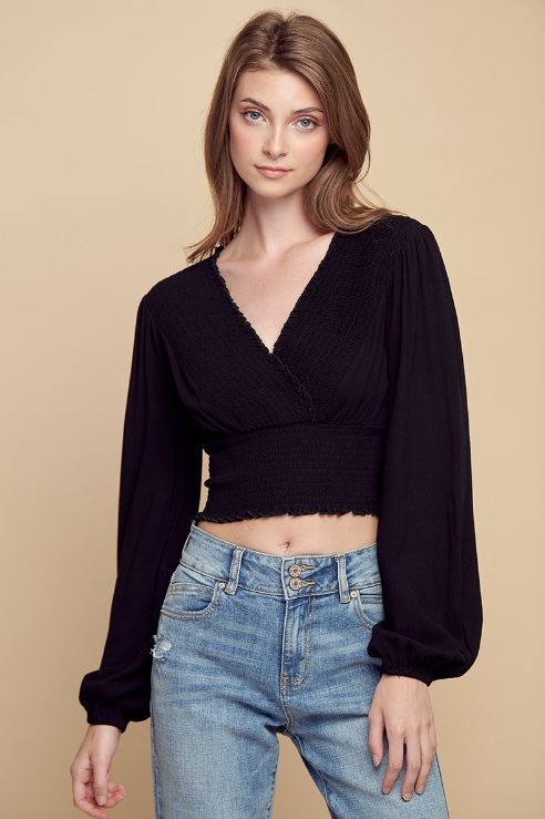 Mireya Smocked Crop