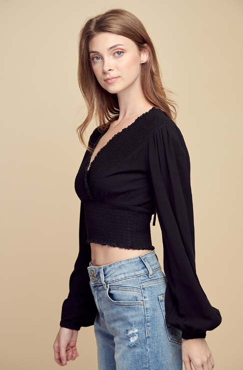 Mireya Smocked Crop
