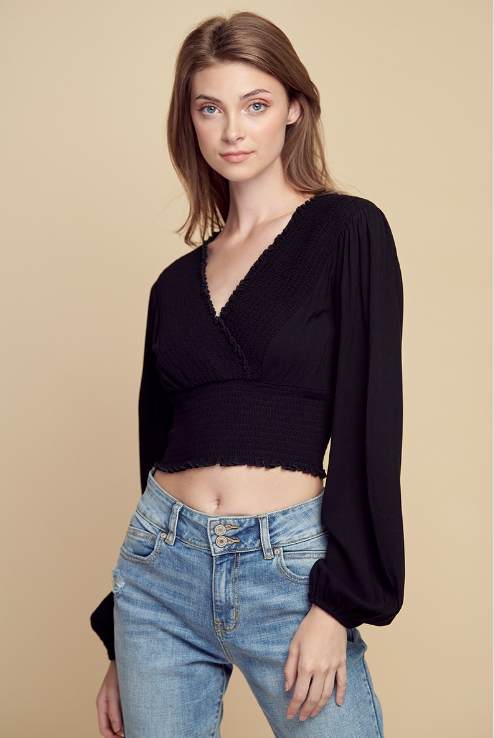 Mireya Smocked Crop